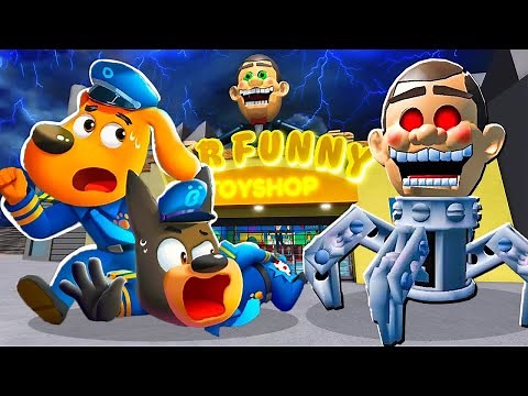 Sheriff Labrador & Dobie Escape FUNNY'S TOYSHOP In Roblox!