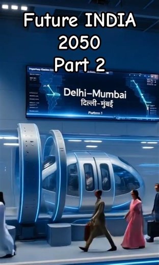 Future India 2050 🇮🇳 | Delhi to Mumbai in 30 Minutes? Hyperloop India! #futureindia