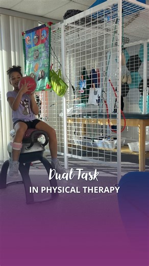 Ability Plus Therapy | If it looks like play, we’re probably doing it right 😉 This “horseback ride” on the iGallop is doing a LOT more than meets the eye: 🧍‍♀️... | Instagram
