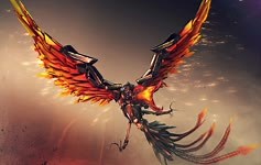 Mecha  Phoenix  Crossfire  Live  Wallpaper