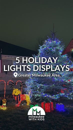 There are tons of holiday light displays around Milwaukee, including many free attractions! 🎄 Here are 5 can’t-miss local displays: 🌟 Milwaukee Holiday Lights Festival (November 20 - January 1, 2026) — The Milwaukee Holiday Lights Festival brings stunning festive displays to parks throughout downtown Milwaukee, including Pere Marquette Park, Cathedral Square, and Zeidler Union Square. (FREE!) 🌟 Candy Cane Lane (November 29th - December 25th) — Visit this West Allis neighborhood tradition off