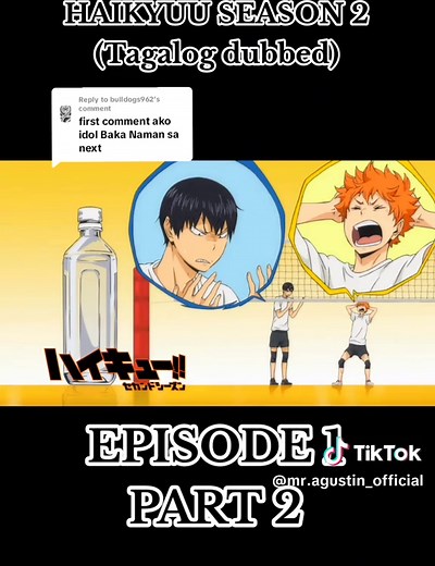 Watch Haikyuu Season 2 Episode 1 Tagalog Dubbed