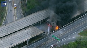Massive fire in Atlanta causes section of freeway to collapse