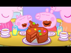 Peppa Pig Eats Cake! 🐷 | Peppa Pig | Full Episodes | Cartoons for Kids