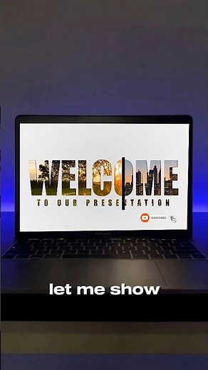 PPT Welcome Slide Animated | Creative Animated Powerpoint Title Slide #shorts #ppt