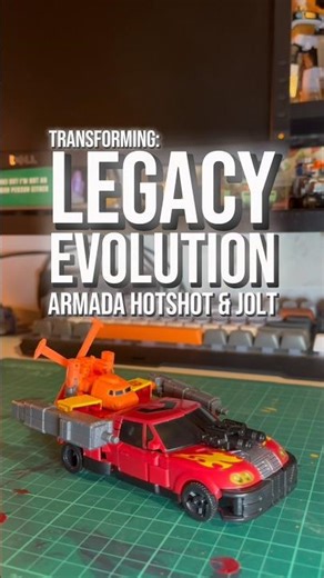 Transforming: #transformers Legacy Evolution Armada Universe Powerlinx Hotshot & Mini-Con Jolt