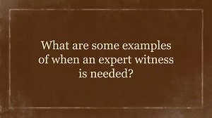 Do I need an expert witness in my case? | JD Supra