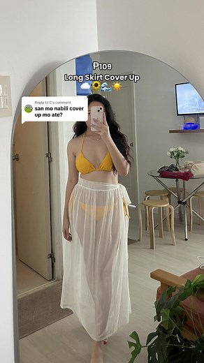 Replying to @C Bikini long skirt cover up✨ Sobrang ganda nito at ang mura pa💛 #bikinicoverup #beachcoverup #longskirtcoverup #summercoverup #swimsuitcoverup #summer #coverup