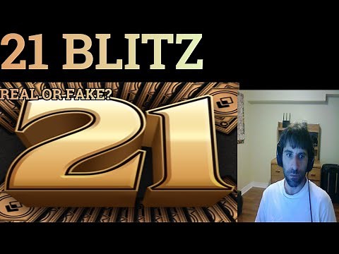 21 BLITZ. You can play for free, or you can play for money.
