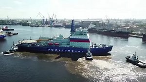 Russia's nuclear icebreaker on its Arctic voyage