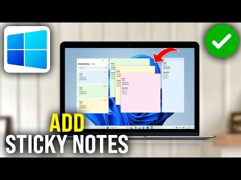 How To Put Sticky Notes On Windows Desktop