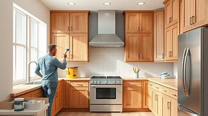 how to paint unfinished oak kitchen cabinets? - Test Food Kitchen