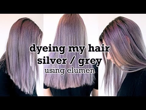 dyeing my hair silver / grey using elumen
