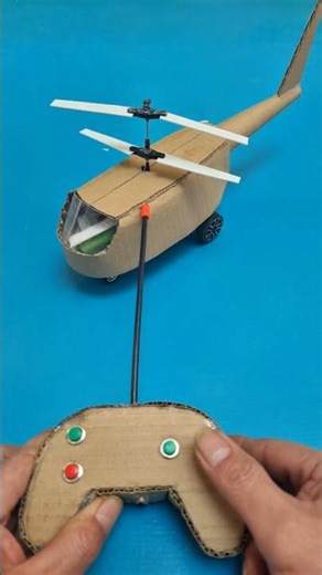 Homemade Remote Control Two-Blade Helicopter #Homemade #RCHelicopter #DIYToys