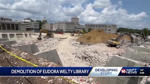 Eudora Welty Library demolition should wrap in weeks