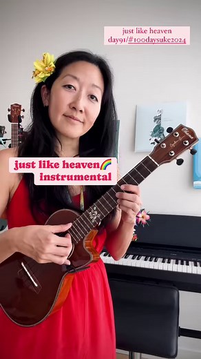 7K views · 223 reactions | the cure is my happy place  learn this with me on patreon! #100daysuke2024 #ukulele | Cynthia Lin | Facebook