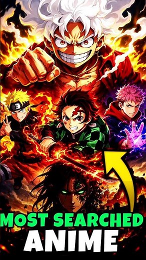 Top 5 Most Searched Anime on Google 👀🔥 #shorts #demonslayer