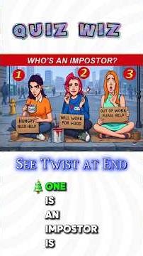 Who is Impostor?Fun Challenge Quiz.#quiz #riddle #quiztime #quizchallenge #fyp
