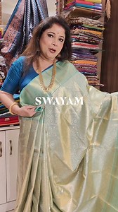 7.8K views · 75 reactions | SAREE FOR TODAY : A Tissue Kanjivaram saree❤️❤️ For price, booking and more information about the saree, please contact 9831874035. We do worldwide delivery. Swayam #shortsreels #viralreelsシ #reelsviralfb #viralvideoシ #reelsviral #viralshorts #sareesofinstagram #shortsvideos #pujacollection #facebookreel #saree #sareefashion #sareesonline #durgapuja #durga #pujo | Swayam | Facebook