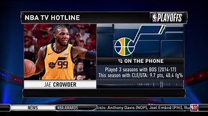 "Boston has done a great job of protecting home court. I can only imagine they're eager to get some wins on the road." Jae Crowder joined the #GameTime crew to talk Eastern Conference Finals and more! #NBAPlayoffs | NBA TV