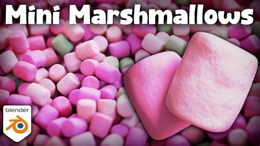Procedural Mini Marshmallows Material