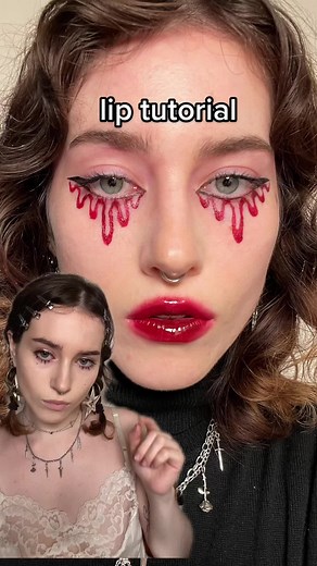 Glossy Red Lips Tutorial