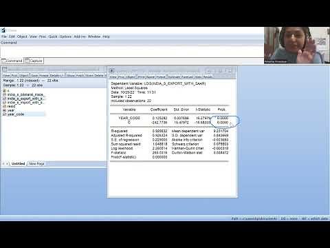 Growth rate on EViews