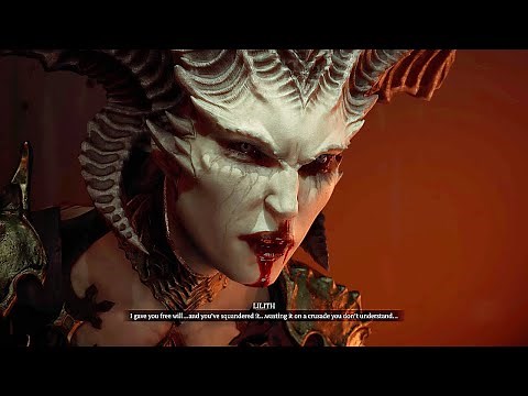 DIABLO 4 Lilith Death Cinematic 4K