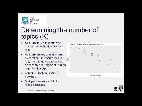 Structural Topic Modelling