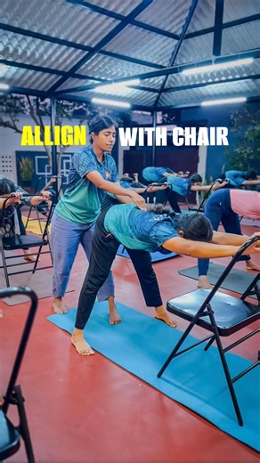 Chair Supported Ardha Uttanasana | YogArt
