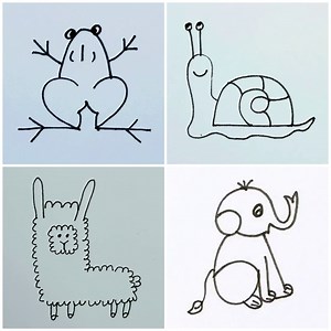 3.7K views · 184 reactions | Learn to Draw Cute Animals in a Simple Way! | Simple Drawings | Facebook