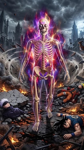 Skeleton Defeated Every Anime Character 💀🔥