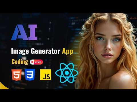 🔴AI Image Generator APP | Creating Live App Using React js 💻🔥