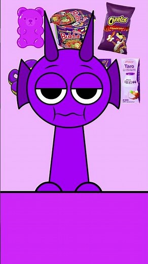 DURPLE INCREDIBOX SPRUNKI - PURPLE EMOTICON MUKBANG - EMON ANIMATION