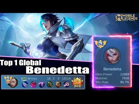 Benedetta best build and emblem 2025 | Top 1 Global | Mobile Legends