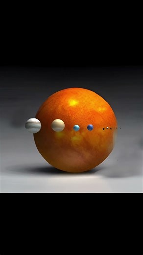 Planets size Comparison in the Solar System!