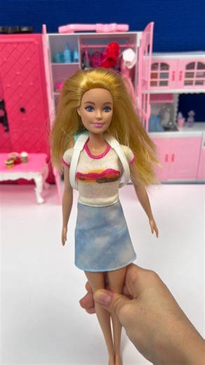 Satisfying With Unboxing Barbie Suitcase SetToys, ASMR Video #shorts