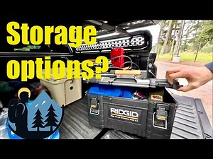 Overlanding and storage options | Ridgid tool boxes - #camping #travel