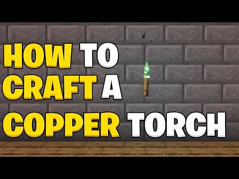 how to make a copper torch in Minecraft