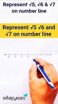 Represent √5 √6 and √7 on number line. Locate root 5 root 6 and root 7 on number line.