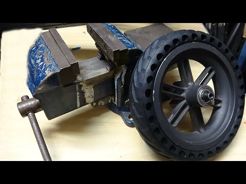 DIY: The easiest & fastest way to install solid rubber tire on an electric scooter (Swagtron, M365)