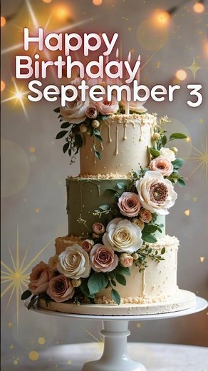 🎂 Happy Birthday Song & Video – September 3 Birthday🎉 | Birthday Wishes 🎶 #happybirthday
