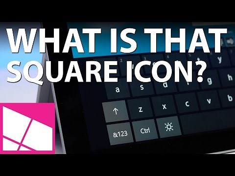 What is that square icon on the Windows 10 sign-in screen?