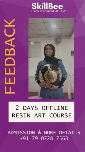 നമ്മുടെ student ആയ ആദില നസ്‌റിന്റെ 2 DAYS OFFLINE RESIN ART COURSE FEEDBACK