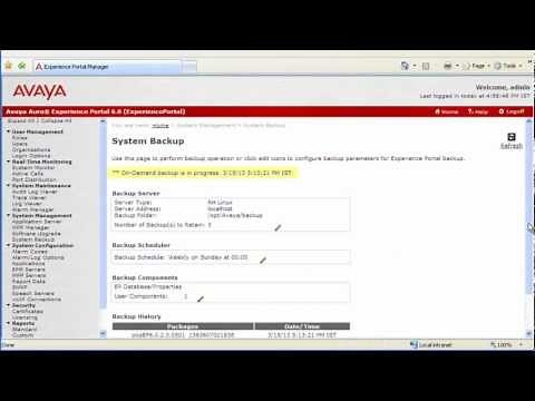 How to Configure Backup for EPM in Avaya Aura Experience Portal 6.x?
