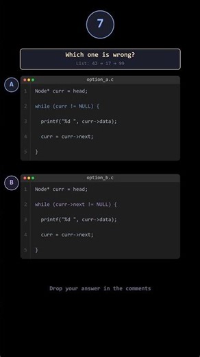 Which Linked List Loop is WRONG? 👀