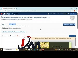 SIMProject: PowerPoint 365 In Practice - Ch 1 Independent Project 1-6 PowerPoint 2024 Project help