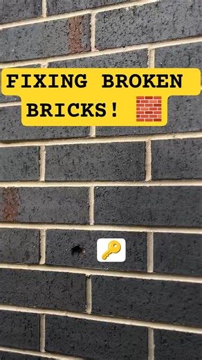 Replacing Damaged Bricks | Step-by-Step Brick Repair Process 🧱🔧#bricklaying #bricklayer #brickwork