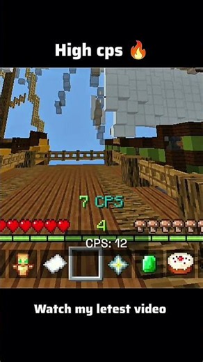 how to get high cps in mobile 🔥 watch my letest video #minecraft #viral #shorts