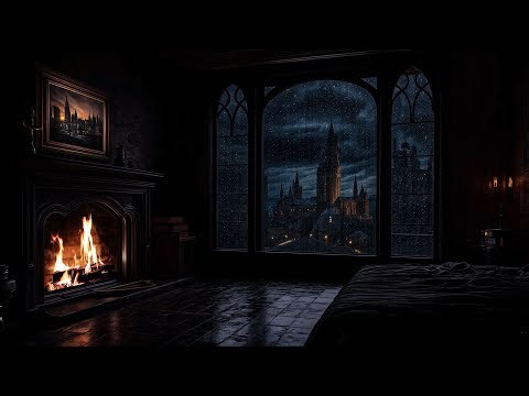 🌧 Gothic Castle Rain | Brain Massage for Deep Sleep • Emotional Calm • Melatonin Healing
